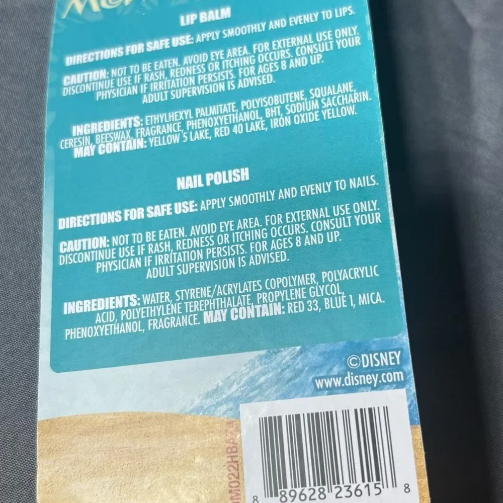 3 pc New Disney Moana Theme Beauty Bundle NWT